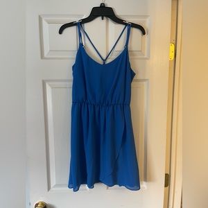 Blue flowy dress